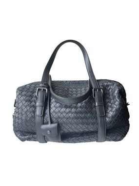 Bottega Veneta Black Nappa Leather Montaigne Boston Bag Duffel Lock Key Ex+